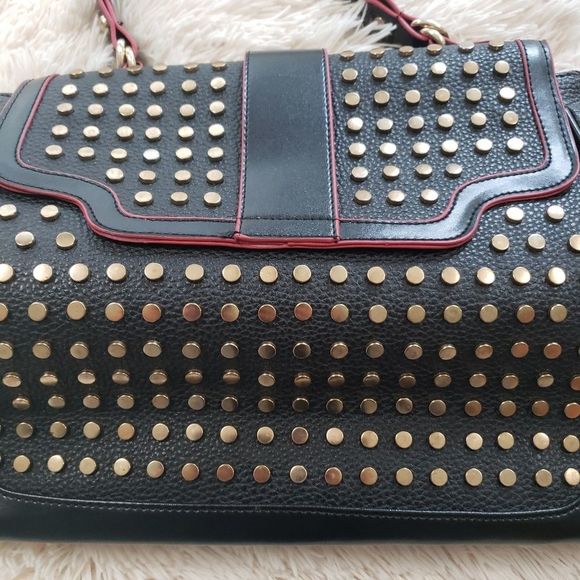 Revolution Black and Gold Studded Bag - Picture 11 of 15
